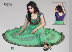 Manufacturers Exporters and Wholesale Suppliers of Fashionable Anarkali Suit Surat Gujarat